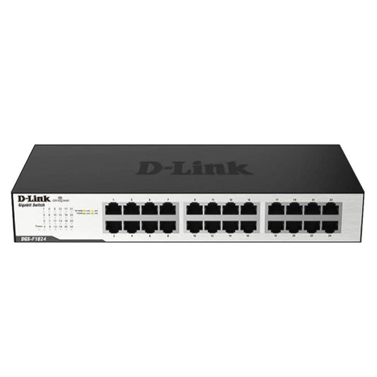 D-Link DGS-F1024 Unmanaged Rackmount Switch 24 Ports 10/100/1000Mbps (Used)