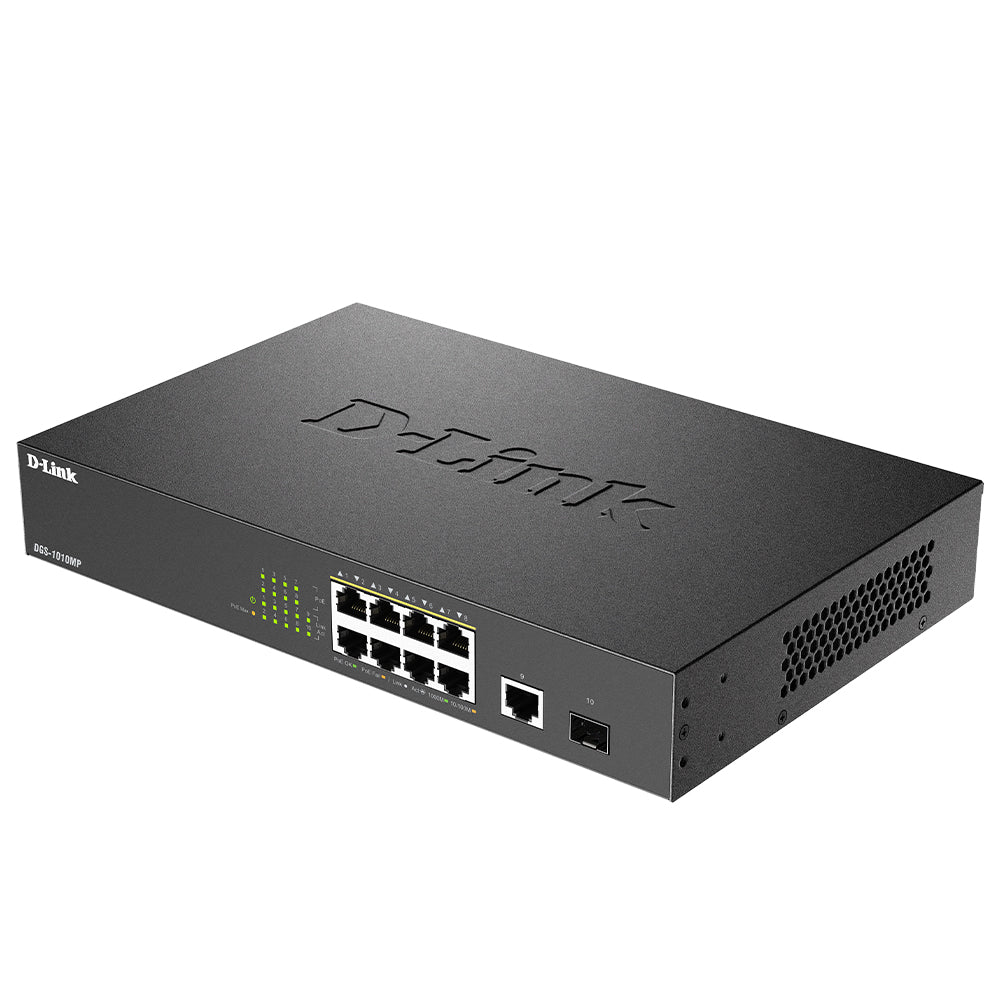 D-Link DGS-1010MP Unmanaged Desktop Switch 10 Ports PoE 10/100/1000Mbps