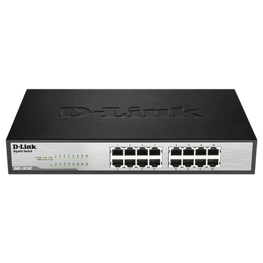 D-Link DGS-1016C Unmanaged Rackmount Switch 16 Ports 10/100/1000Mbps