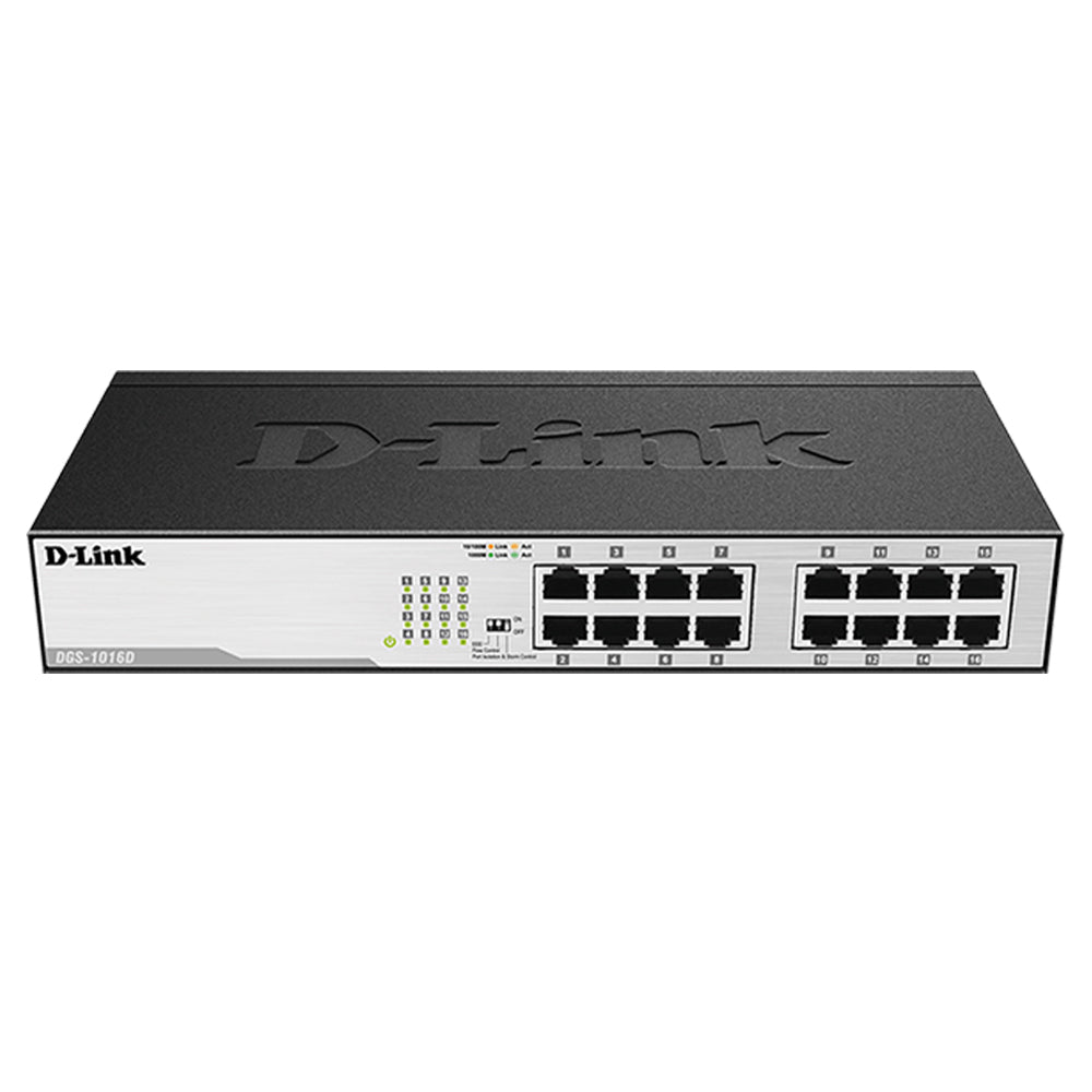 D-Link DGS-1016D Unmanaged Desktop Switch 16 Ports 10/100/1000Mbps
