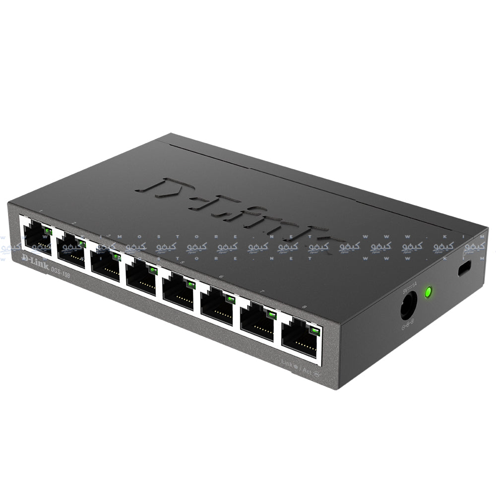 D-Link DGS-108 Unmanaged Desktop Switch 8 Ports 10/100/1000Mbps