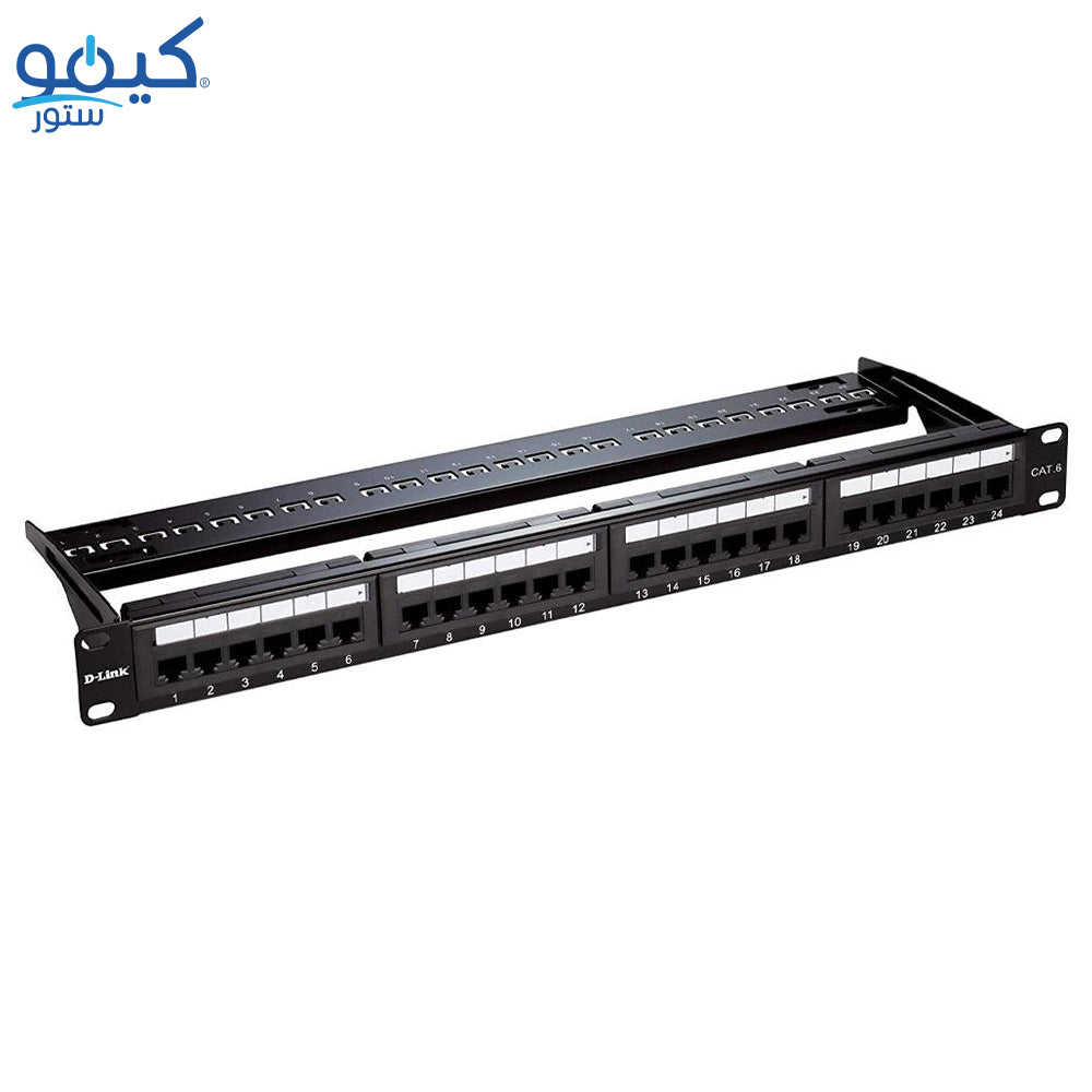 باتش بانل دي لينك 24 منفذ Cat6 UTP Loaded 