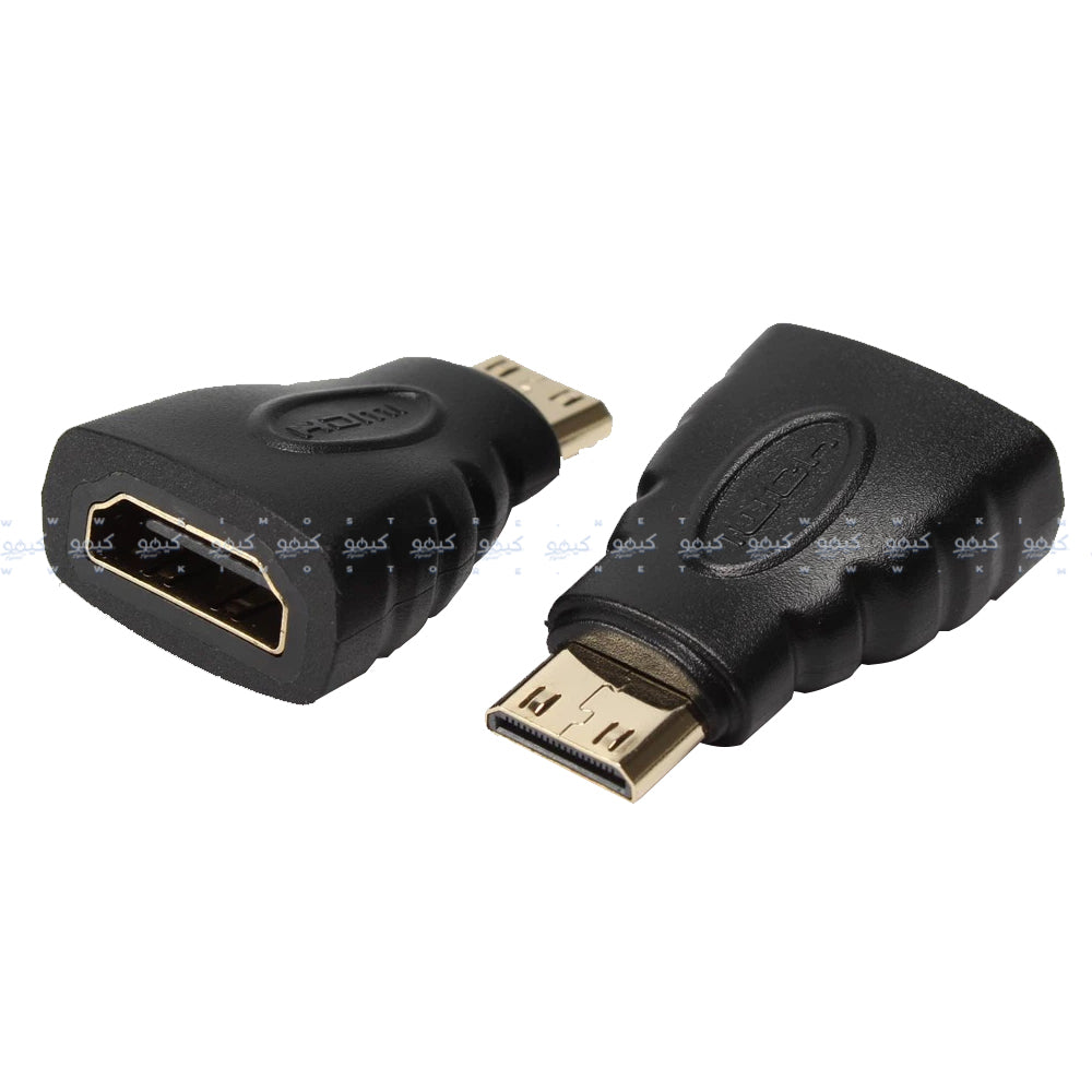 كابل HDMI مع موصلين 3 في 1 1.5 متر DC413 - أسود