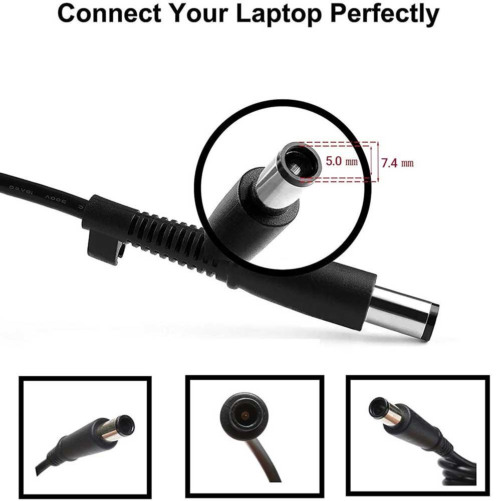 DC Power Charger Plug Cable For HP-Dell Laptop (7.4mm X 5.0mm) 3 End