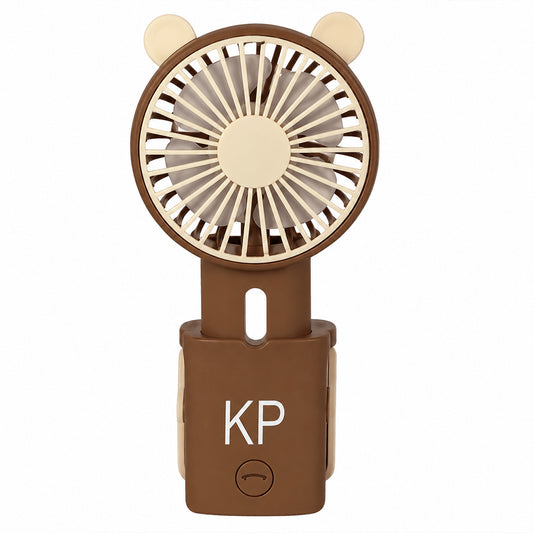 DD 5595 KP Rechargeable Desktop & Portable Handheld Mini Fan - Brown