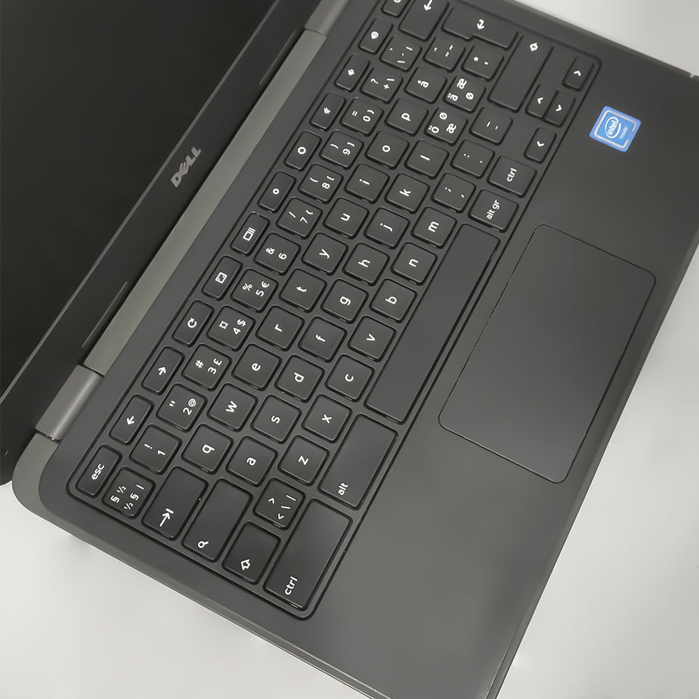 Dell Chromebook 11 3180 Laptop (Intel Celeron N3060 - 4GB DDR3 - eMMC 32GB - Intel HD Graphics - 11.6 Inch HD - Cam) Original Used