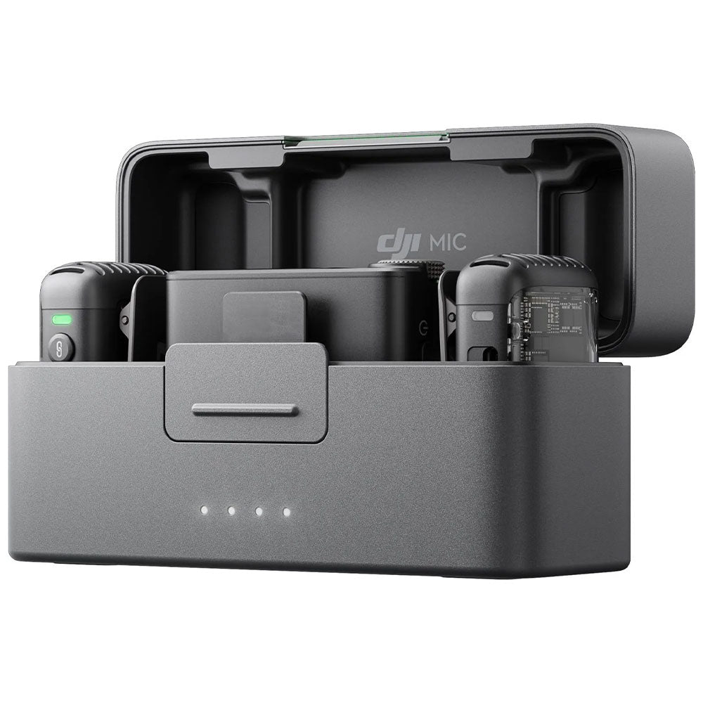 DJI Mic 2 All-in-One Dual Channel Wireless Microphone System - Black