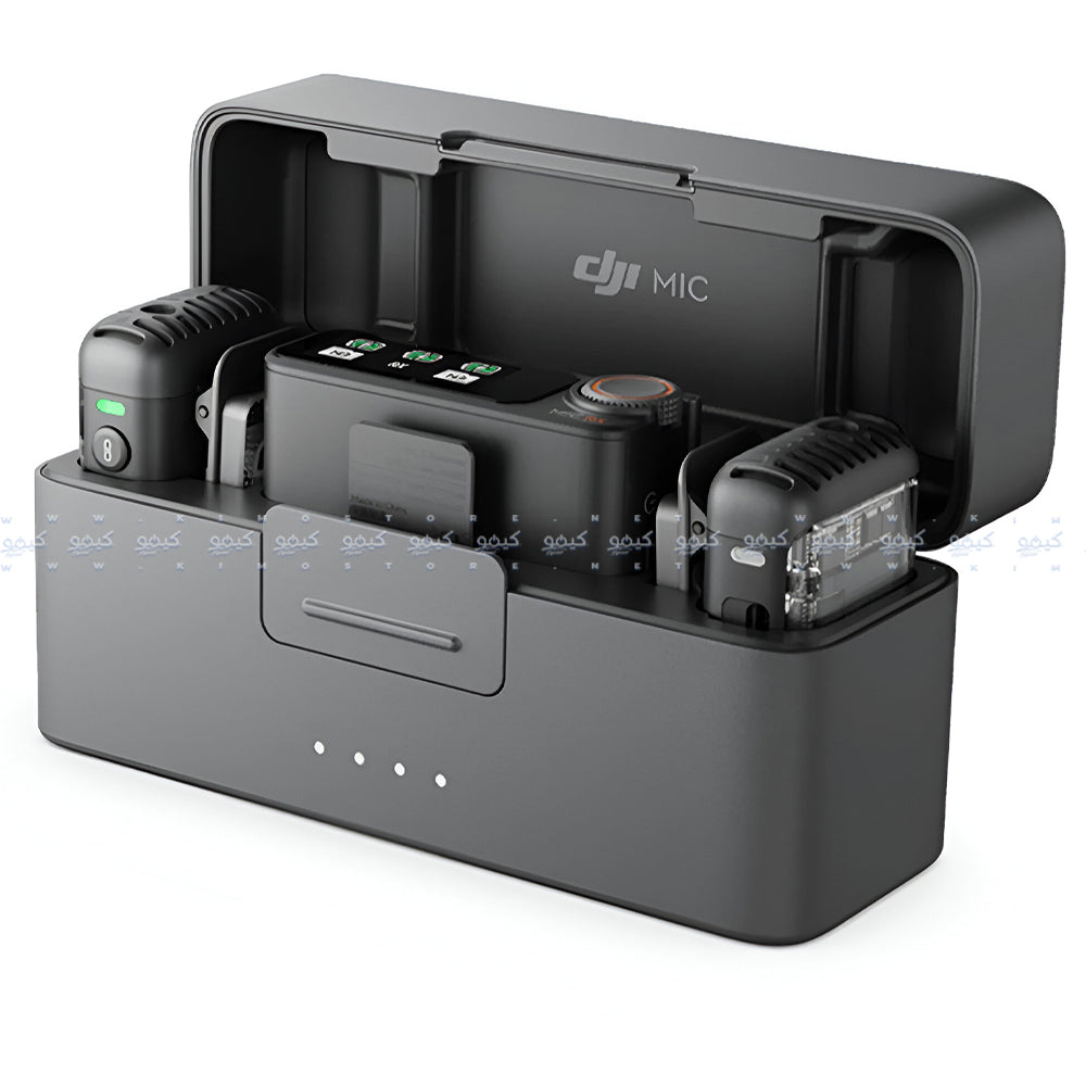  نظام ميكروفون دي جي اي لاسلكي ثنائي القناة الكل في واحد Mic 2 - أسود 