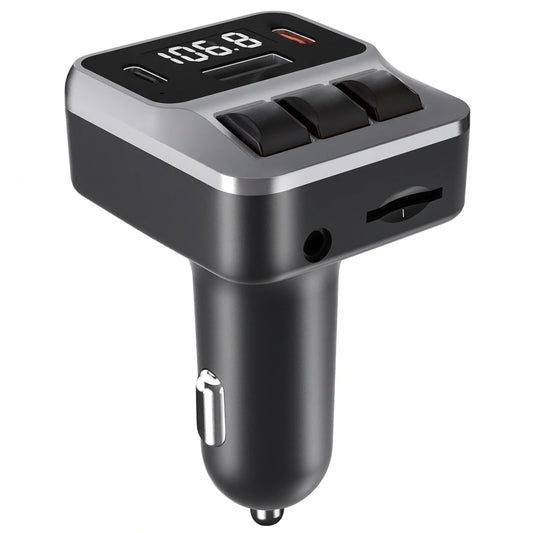 Dadu DC-175 Bluetooth FM Transmitter USB + 2x PD Type-C 45W Fast Charging - Black