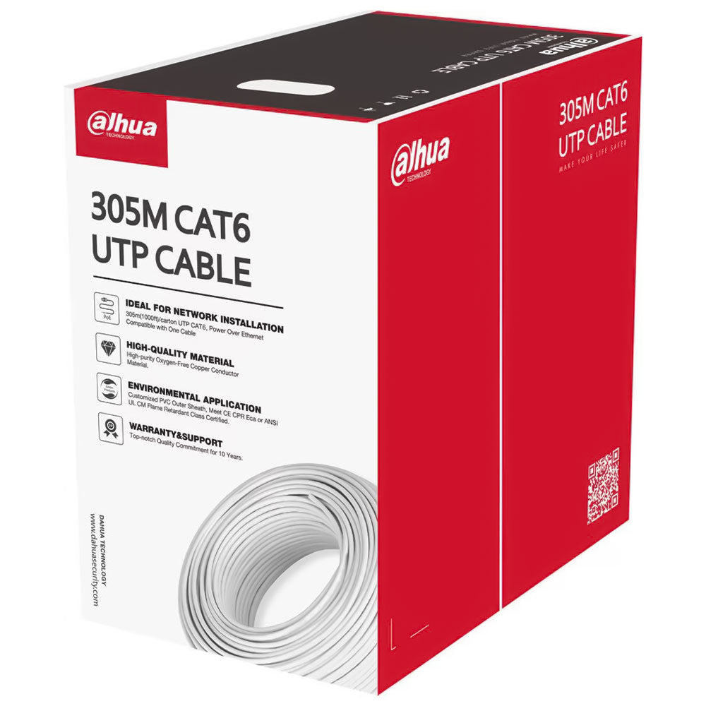كابل نت وورك داهوا 305 متر DH-PFM922i-6UN-C Cat6 UTP