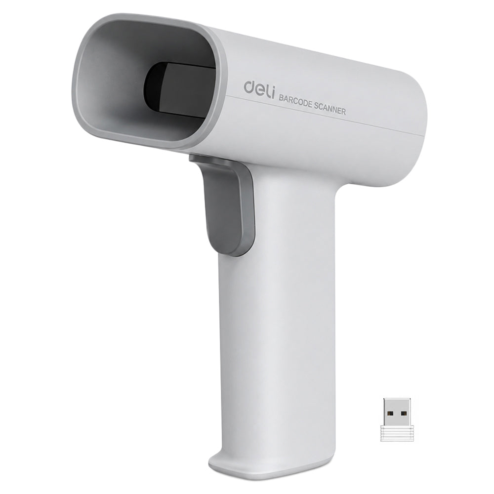 Deli S228W Barcode Reader - White