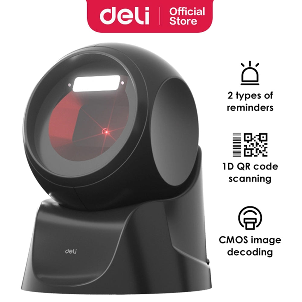 Deli S231 Barcode Reader - Black