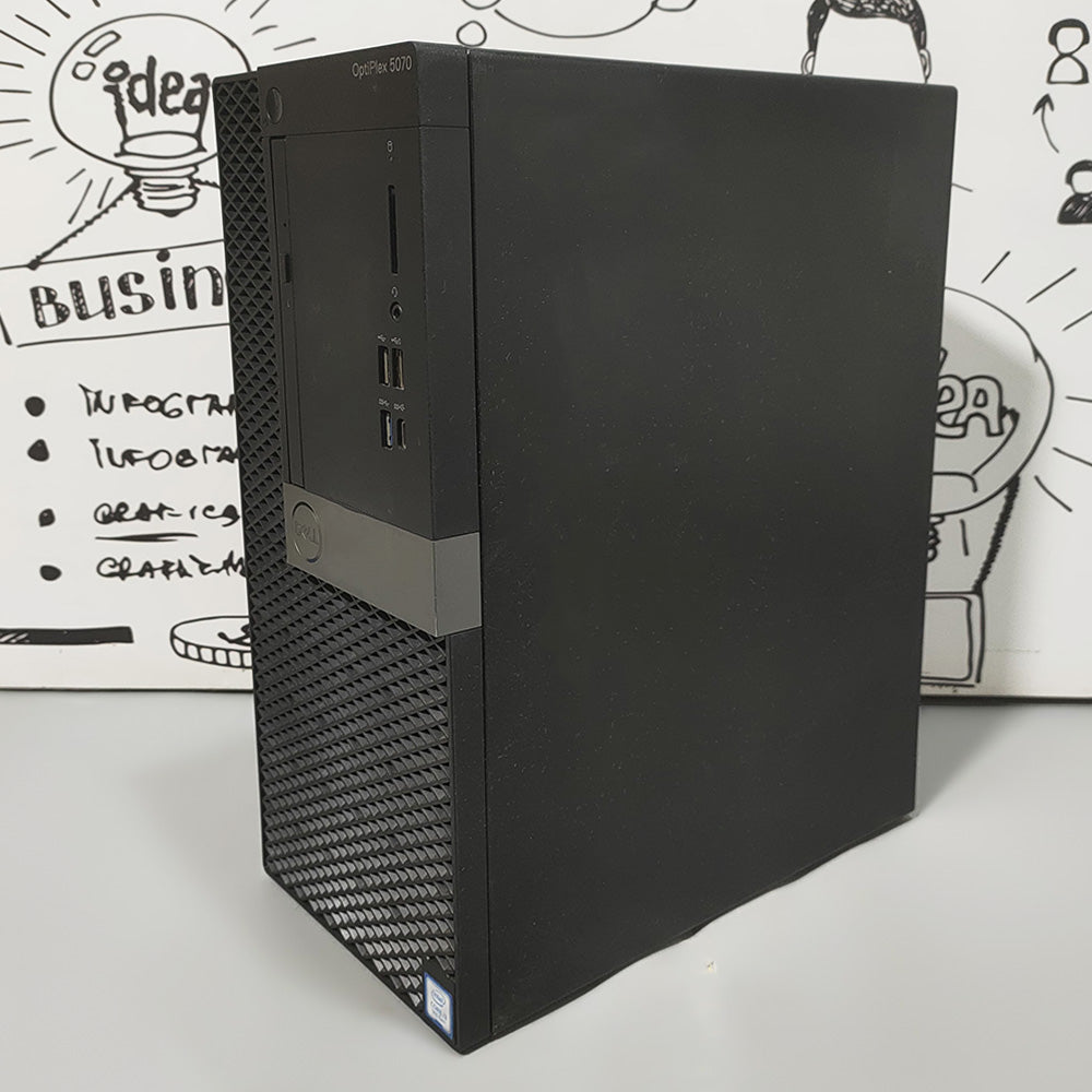 Dell OptiPlex 5070 Tower PC (Intel Core i3-9100 - 8GB DDR4 - No Hard - Intel UHD Graphics - DVD RW) Original Used