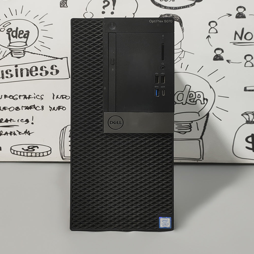 Dell OptiPlex 5070 Tower PC (Intel Core i3-9100 - 8GB DDR4 - No Hard - Intel UHD Graphics - DVD RW) Original Used