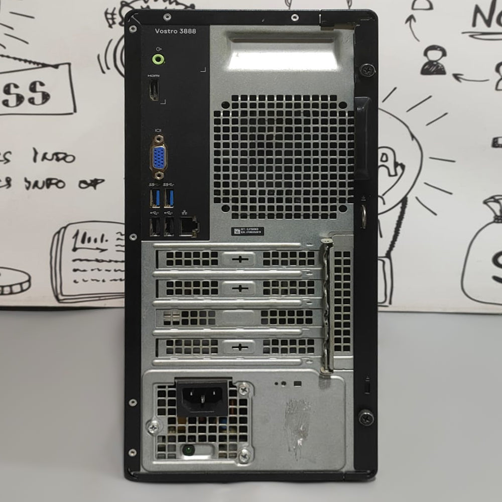 كمبيوتر تاور ديل Vostro 3888 (انتل كور i7-10700 - رام 8 جيجابايت DDR4 - بدون هارد - انتل UHD جرافيكس - DVD RW) استعمال خارج