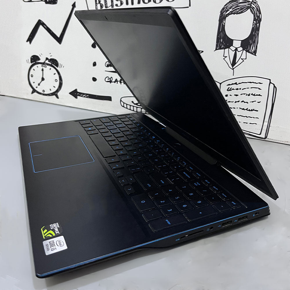 لاب توب ديل G3 3590 (انتل كور i5-9300H - رام 16 جيجابايت DDR4 - هارد 512 جيجابايت M.2 - نفيديا جيفورس GTX 1650 4GB - شاشة 15.6 بوصة FHD - كاميرا) استعمال خارج