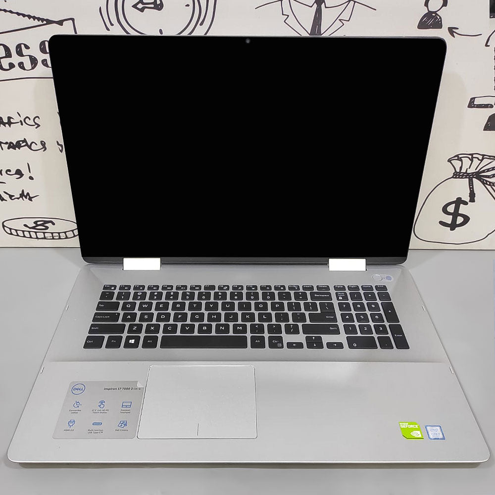 لاب توب 2 في 1 ديل Inspiron 7786 X360 (انتل كور i7-8565U - رام 16 جيجابايت DDR4 - هارد 256 جيجابايت SSD - نفيديا 2 جيجابايت MX150 - شاشة 17.3 بوصة FHD تاتش سكرين 360° - كاميرا) استعمال خارج