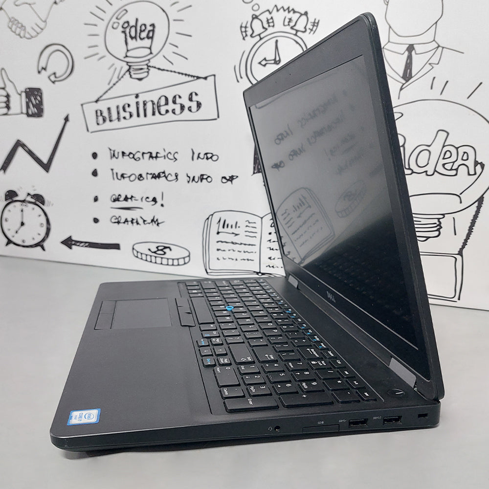 Dell Latitude E5570 Laptop (Intel Core i5-6300HQ - 8GB DDR4 - M.2 256GB - Intel HD Graphics - 15.6 Inch HD - Cam) Original Used