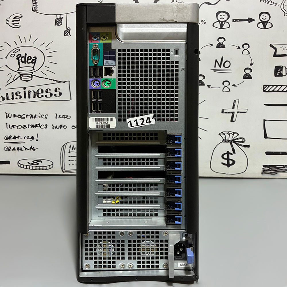 كمبيوتر ورك ستيشن ديل Precision 5810 (انتل زيون E5-1607 V3 - رام 16 جيجابايت DDR4 - بدون هارد - بدون كارت شاشة) استعمال خارج