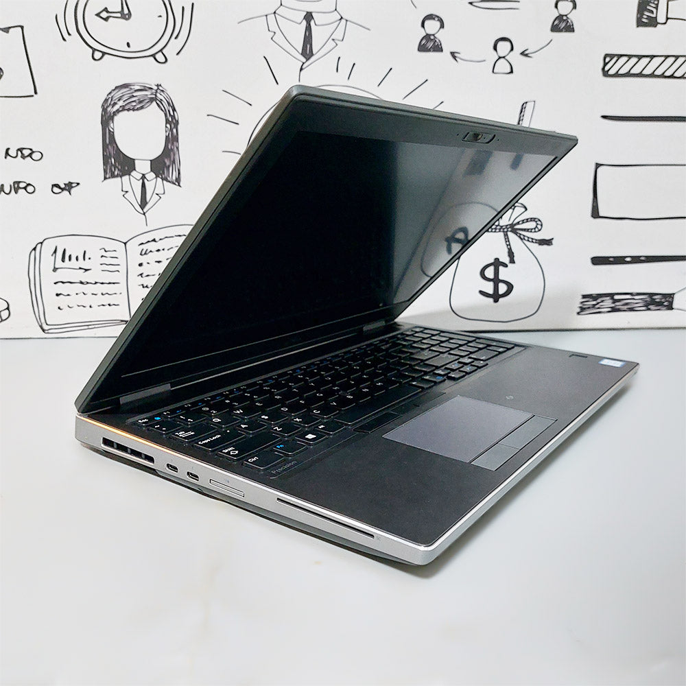 Dell Precision 7540 Mobile Workstation Laptop (Intel Core i7-9850H - 16GB DDR4 - M.2 512GB - Nvidia Quadro T2000 4GB - 15.6 Inch FHD - Cam) Original Used