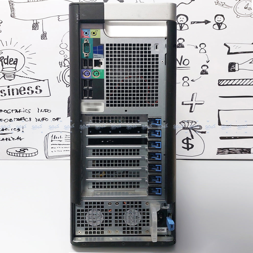 كمبيوتر ورك ستيشن ديل Precision 7810 (2x CPU انتل زيون E5-2609 V4 - رام 16 جيجابايت DDR4) استعمال خارج