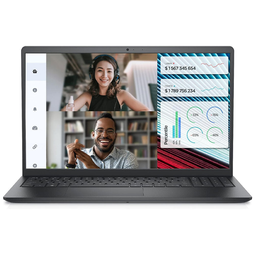 Dell Vostro 3520 Laptop (Intel Core i5-1235U - 4GB Ram - M.2 NVMe 256GB - Intel UHD Graphics - 15.6 Inch FHD 120Hz - Ubuntu) - Carbon Black