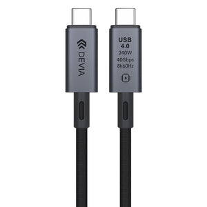 Devia Extreme Speed Series EC641 Type-C To Type-C Cable 240W Fast Charging 1m - Black