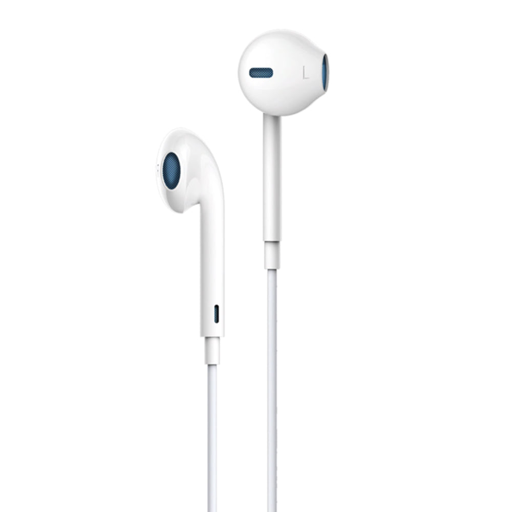 Devia Smart Series EM022 Stereo Earphone - White
