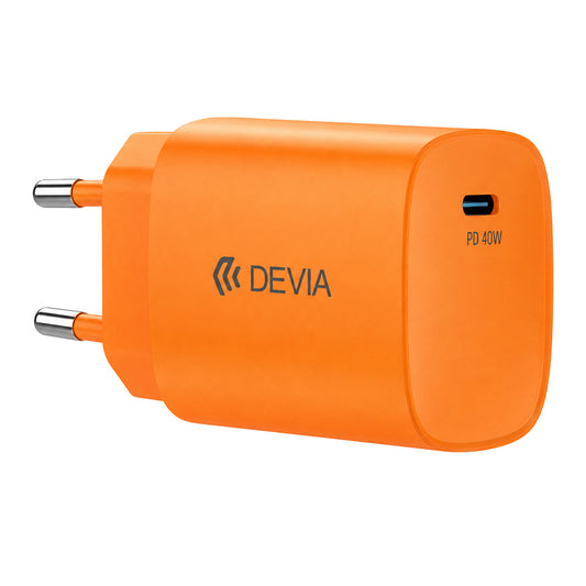 Devia Ultra 6 Dynamic GaN Wall Charger PD Type-C 60W Fast Charging - Orange