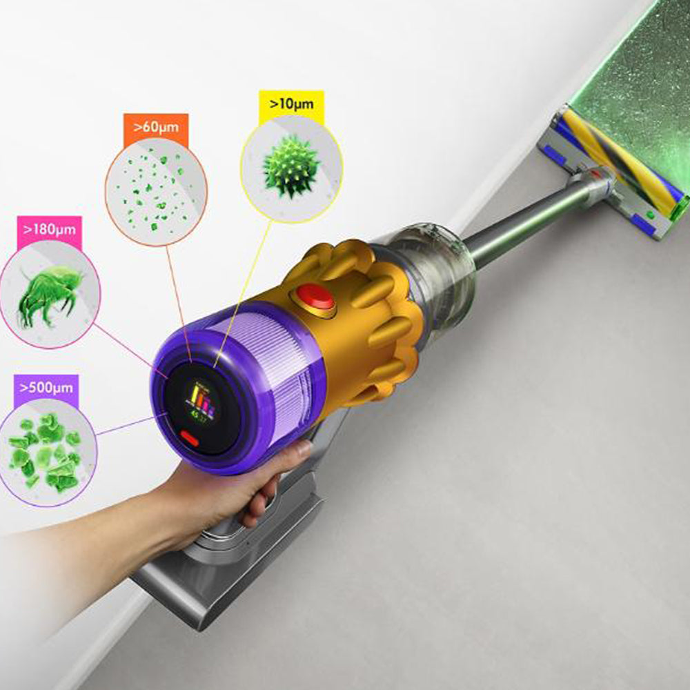 Dyson Cordless Vacuum Cleaner V12 Detect Slim Absolute 0.35L 545W - Yellow x Nickel
