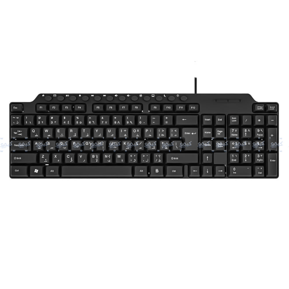 كيبورد ايترين سلكى إنجليزى و عربى KB012