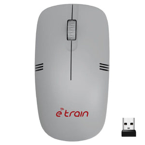 E-Train MO10A Wireless Mouse 1200Dpi - Gray