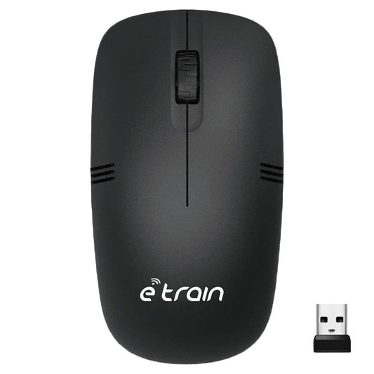 E-Train MO10B Wireless Mouse 1200Dpi - Black