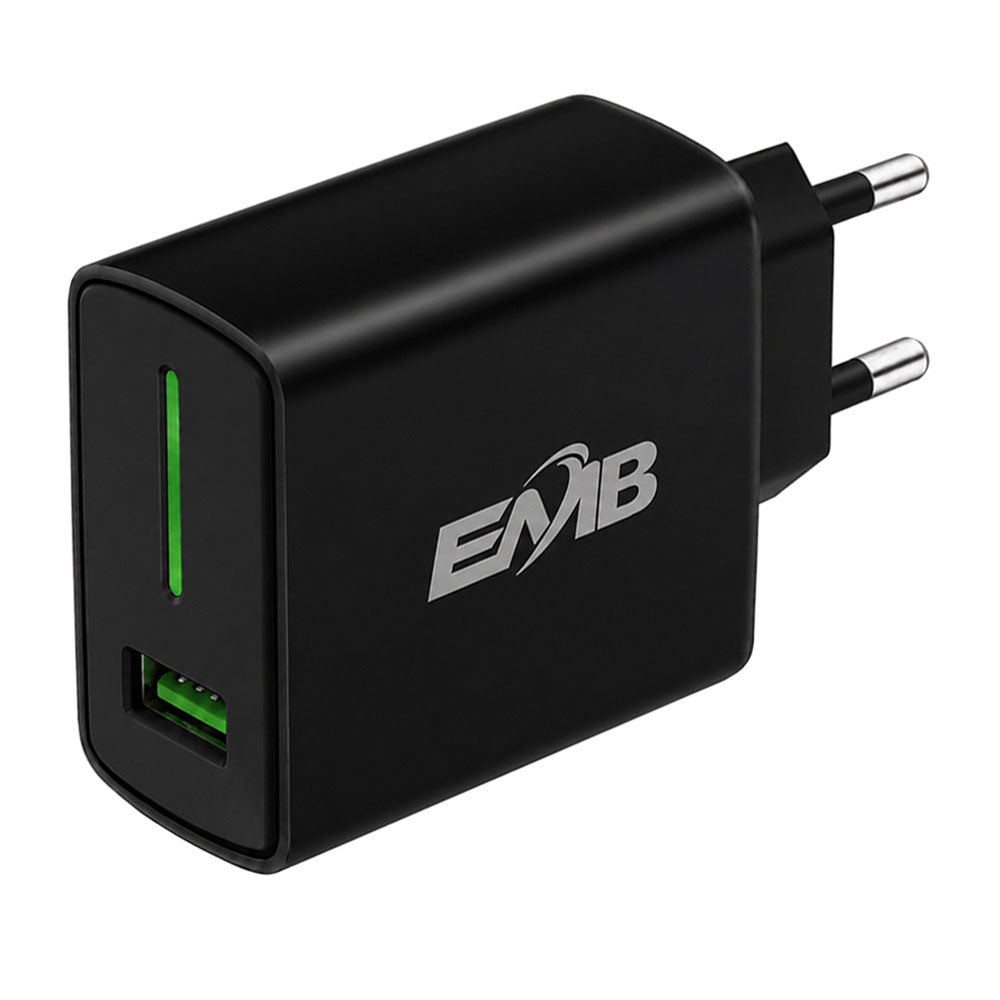 EMB SuperVOOC EMB-999 Pro Wall Charger Type-C Cable 65W Fast Charging - Black