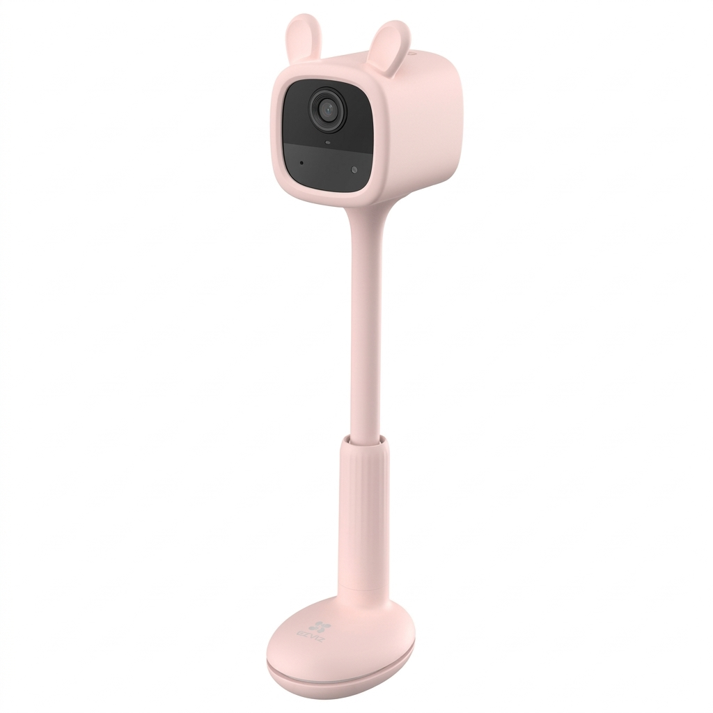 EZVIZ CS-BM1-R100-2D2WF-RA Baby Monitor Battery-Powered Wi-Fi Indoor Security Camera 2MP 4mm (Mic) - Pink