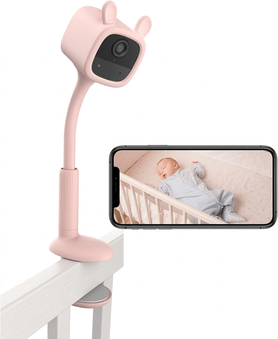 EZVIZ CS-BM1-R100-2D2WF-RA Baby Monitor Battery-Powered Wi-Fi Indoor Security Camera 2MP 