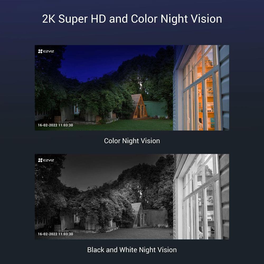 EZVIZ CS-HB8 Battery-Powered Wi-Fi Pan & Tilt Outdoor Security Camera 4MP 4mm (Mic) (Open box)