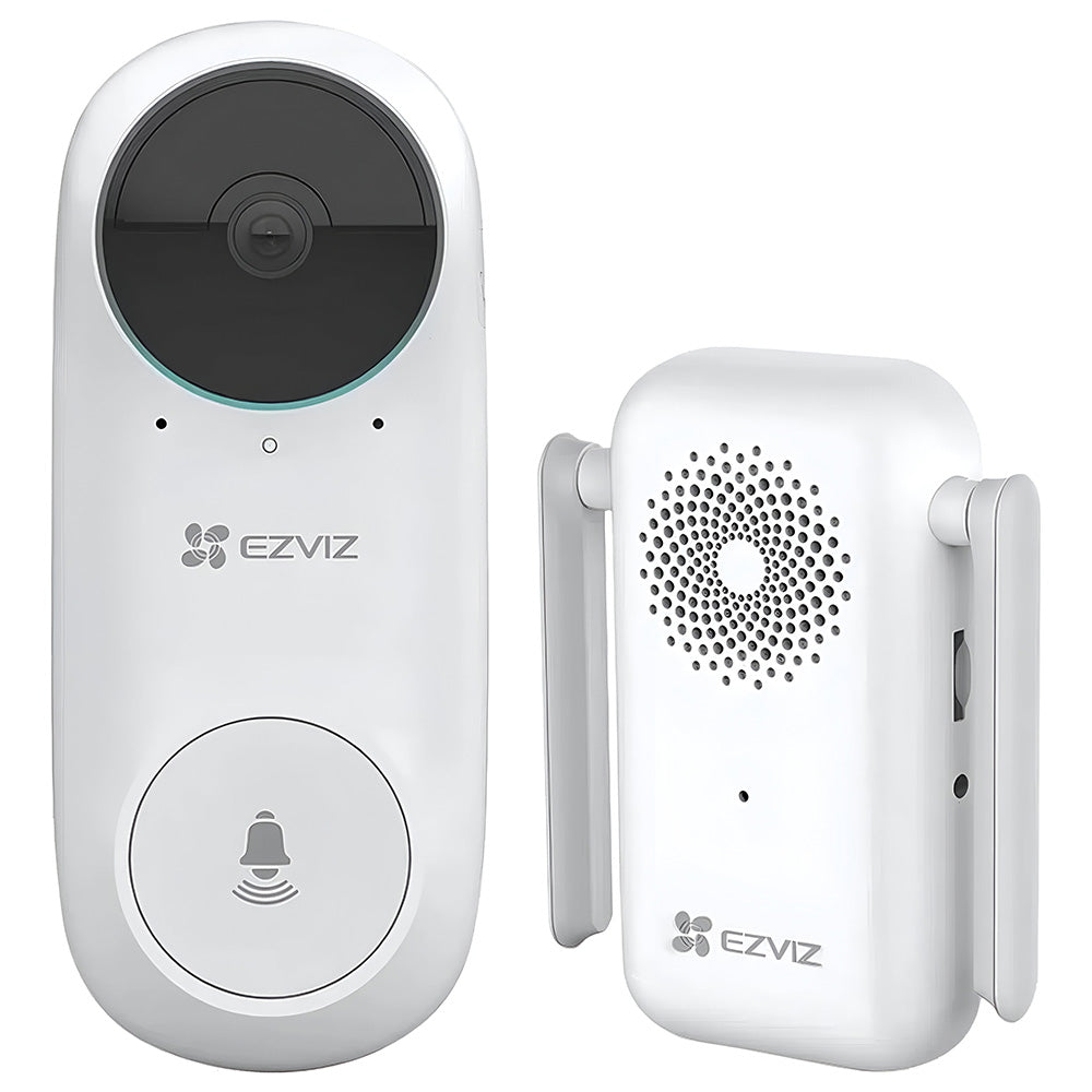 EZVIZ DB2C Kit Wire-Free Wi-Fi Video Doorbell Kit With Chime 2MP 2.2mm (Mic)