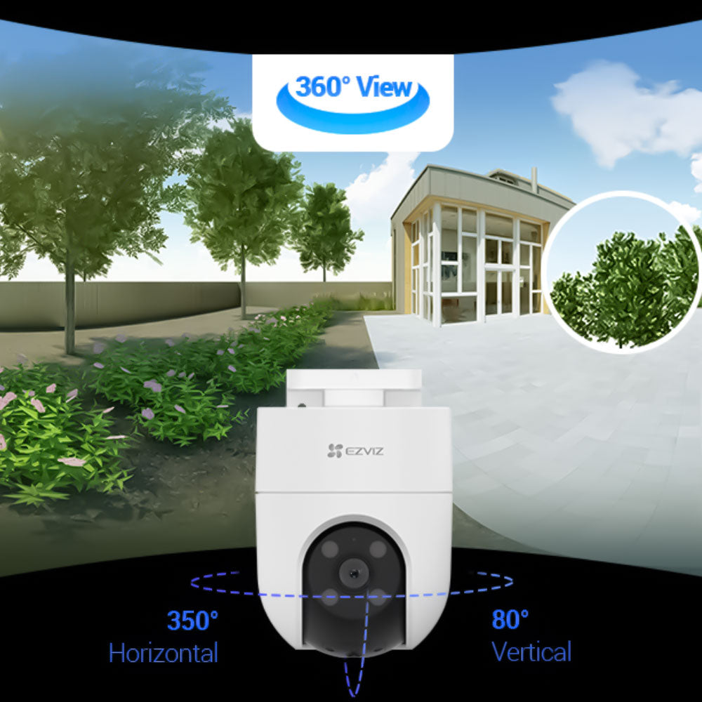 EZVIZ CS-H8C Wi-Fi Pan & Tilt Outdoor Security Camera 2K 3MP 4mm (Mic) (Full Color)