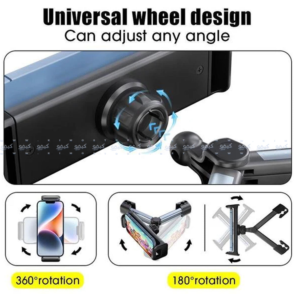 Earldom EH234 Brackrest Car Phone Holder 360° Full Rotation - Black