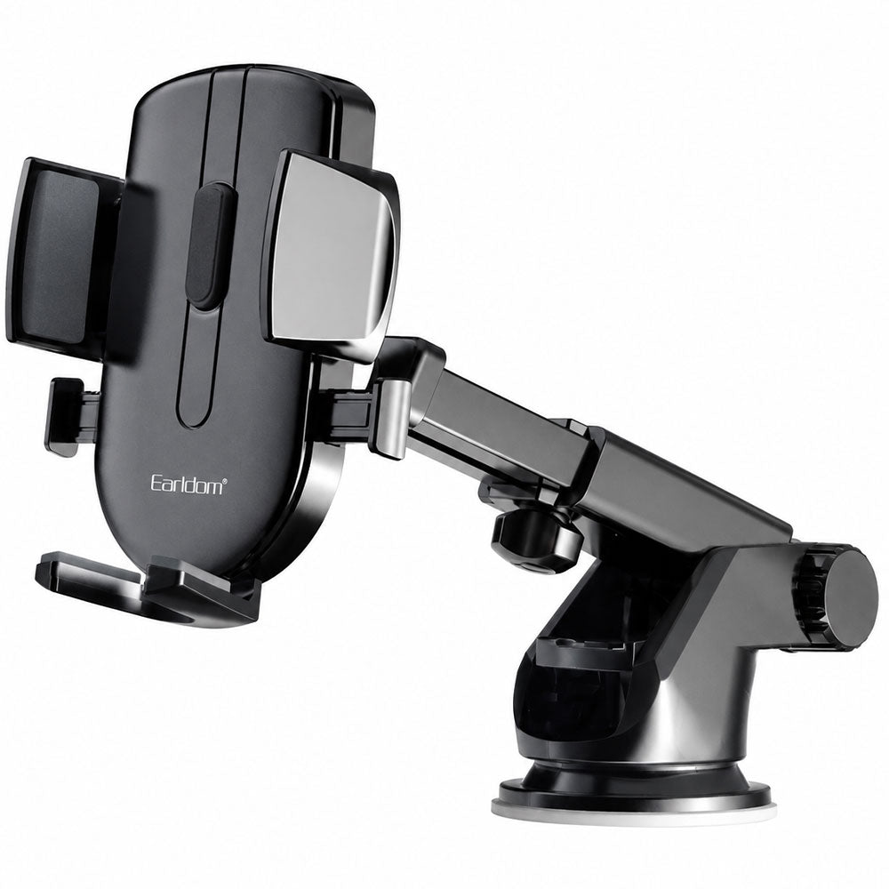 Earldom EH93 Suction Cup Car Phone Holder 360° Full Rotation - Black