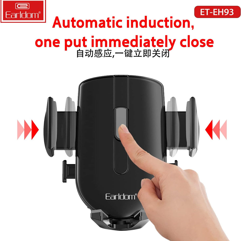 Earldom EH93 Suction Cup Car Phone Holder 360° Full Rotation - Black