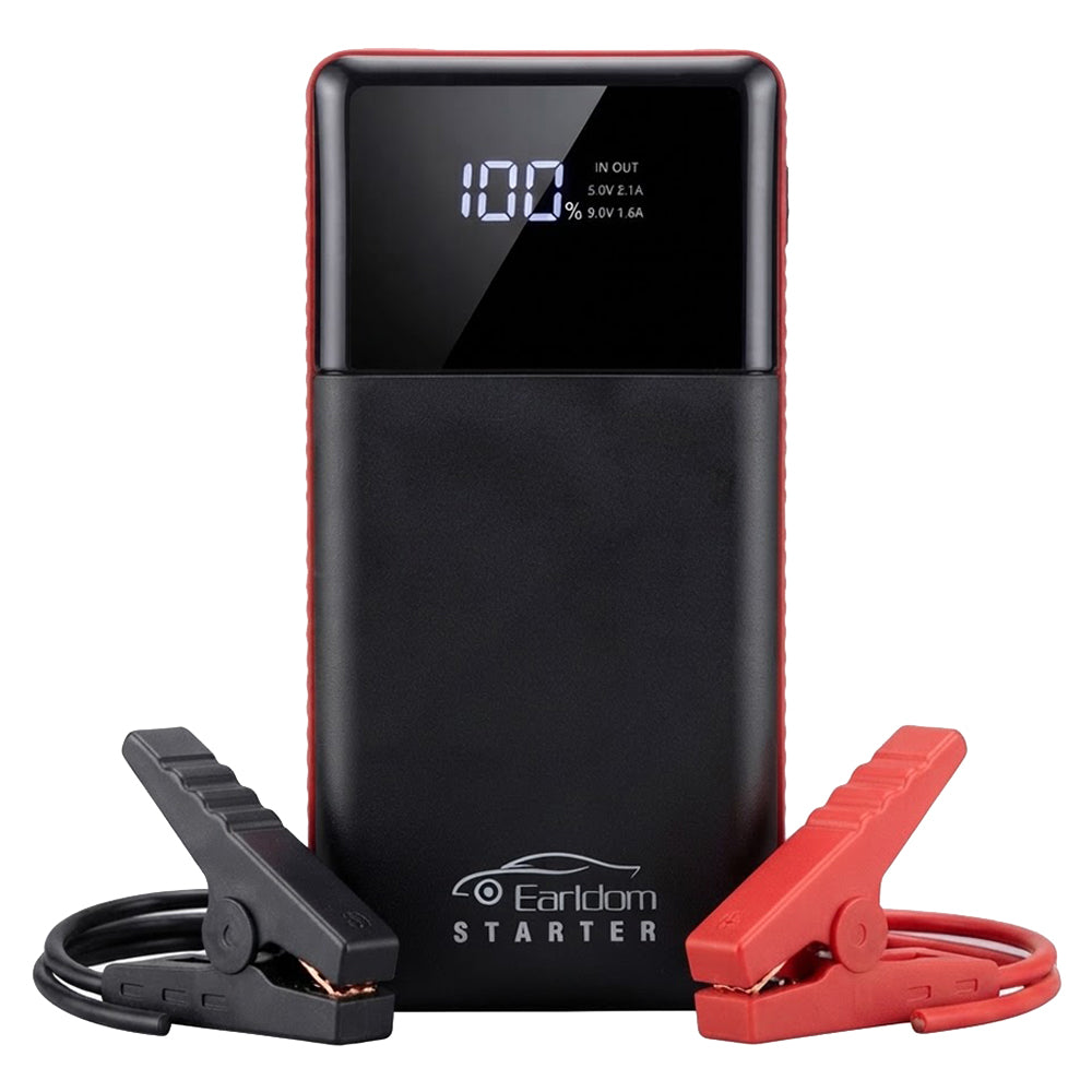 Earldom JS01 Jump Starter Car Power Bank 10000mAh - Black