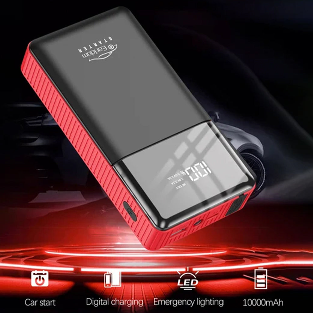 Earldom JS01 Jump Starter Car Power Bank 10000mAh - Black