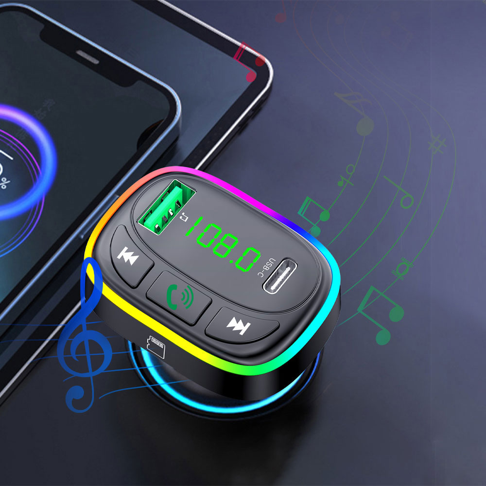 Earldom M104 RGB Bluetooth FM Transmitter