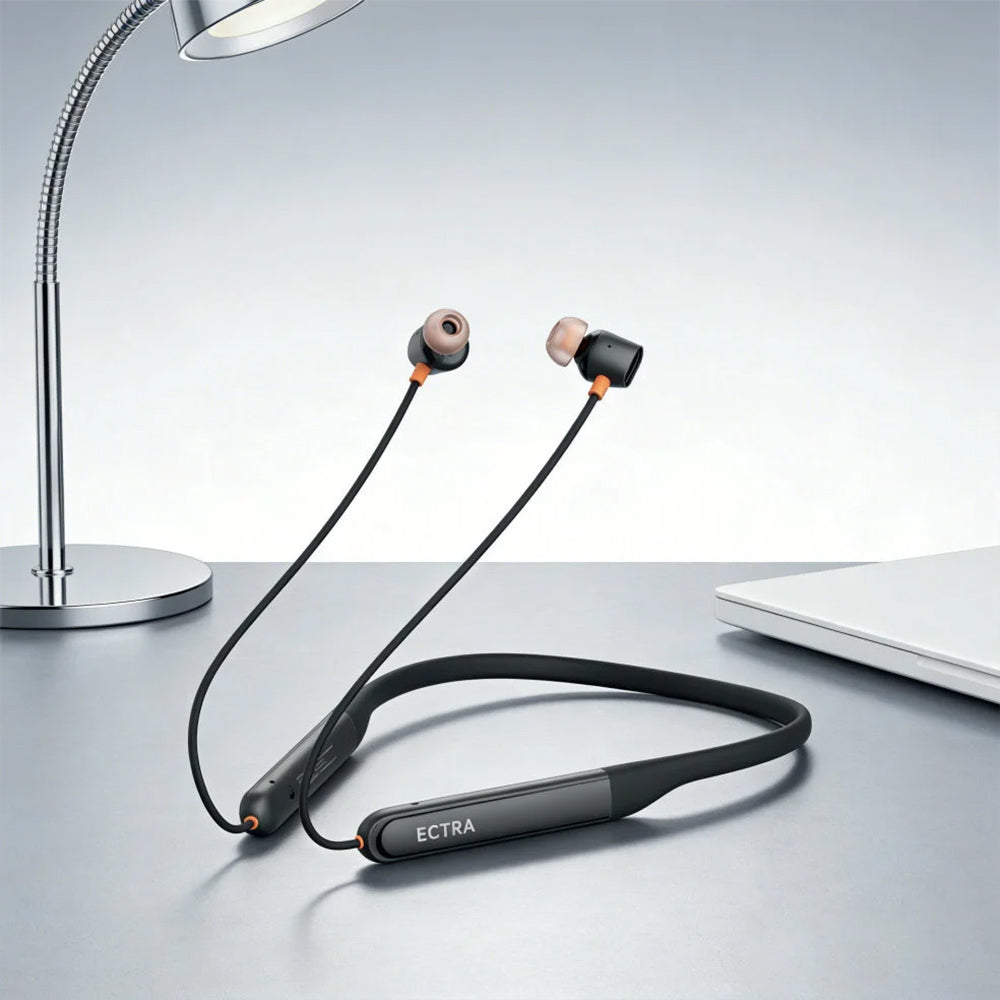 سماعة أذن لاسلكية إكترا ENB-600B Active Neckband - أسود