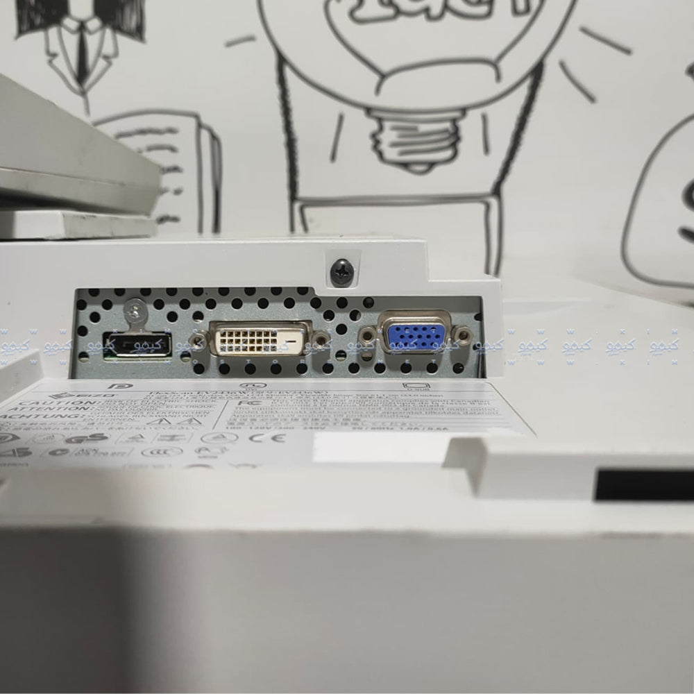 شاشة ايزو EV2416W مسطحة 24 بوصة FlexScan LED ابيض (استعمال خارج)