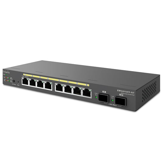 سويتش ان جينيس 8 منافذ 1000/100/10 ميجابت في الثانية PoE+ + منفذين (SFP) 1000/100/10 ميجابت في الثانية EWS2910FP-FIT Managed