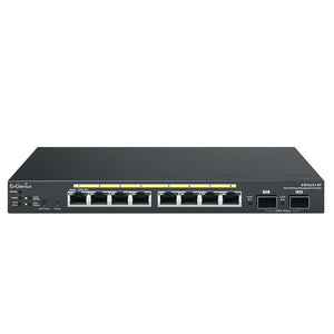 سويتش ان جينيس 8 منافذ 1000/100/10 ميجابت في الثانية PoE+ + منفذين (SFP) 1000/100/10 ميجابت في الثانية EWS2910P Managed Desktop