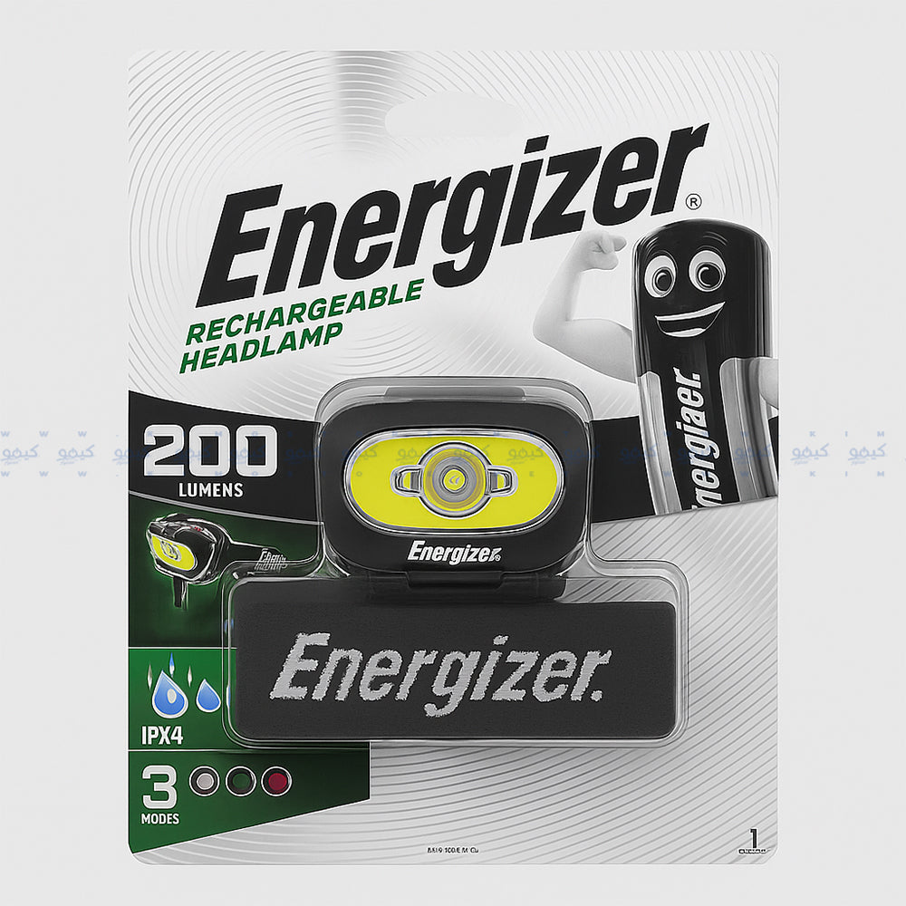 Energizer Rechargeable Headlamp 200 Lumens 3 Modes